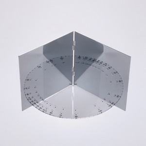 양면각도기거울(PVC각도기,금속거울)/거울 KSIC-3457