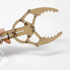 나무유압로봇팔(이관절 집게팔)(3개묶음 세트!)