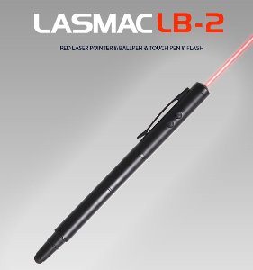 LB-2 레드 레이저포인터 터치펜 볼펜 LED 라이트기능/적색 레이저 포인터
