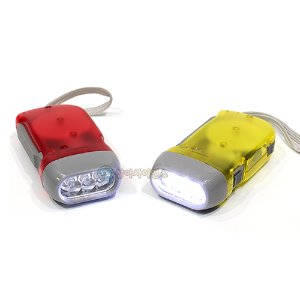 속이 보이는 LED 자가발전기(완제품)/핸드발전기