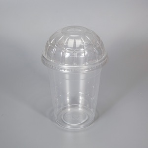 투명 플라스틱 컵(500ml)뚜껑 포함 KSIC-10273