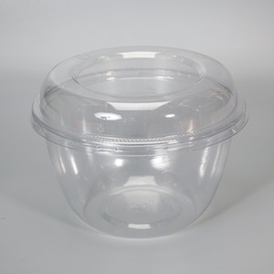 뚜껑이 있는 투명한 플라스틱 그릇(1L)5개입 KSIC-10274