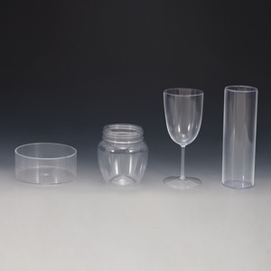 다양한 모양의 투명한 플라스틱컵(4종) KSIC-10112