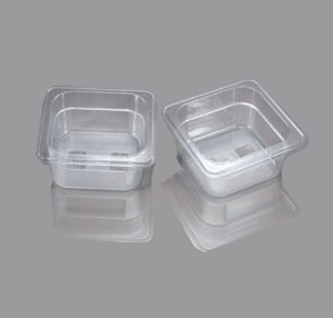 투명한 사각 플라스틱 그릇(밧드형) KSIC-0572