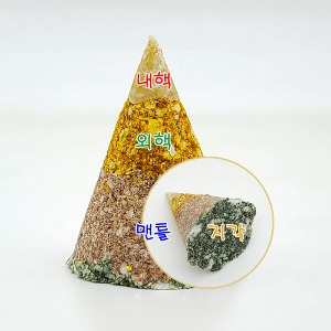 지구 내부 모형 천연 EO 비누 만들기 (5인용) (오트밀 강황 코코아 쑥)